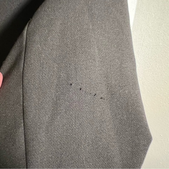 Zara Basic Collection Lace Trim Crop Blazer Black S - Picture 11 of 13